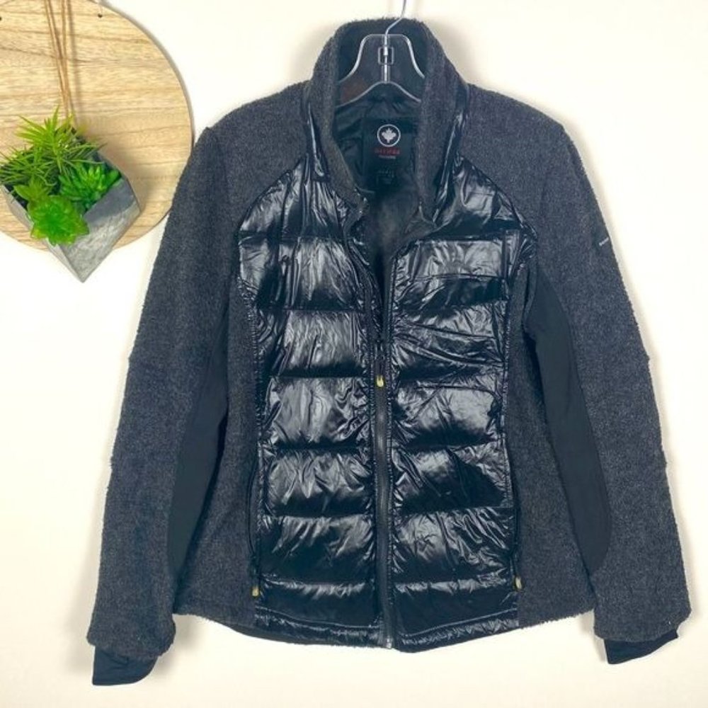 Halifax Traders Mixed Media Front Zip Jacket With… - image 2